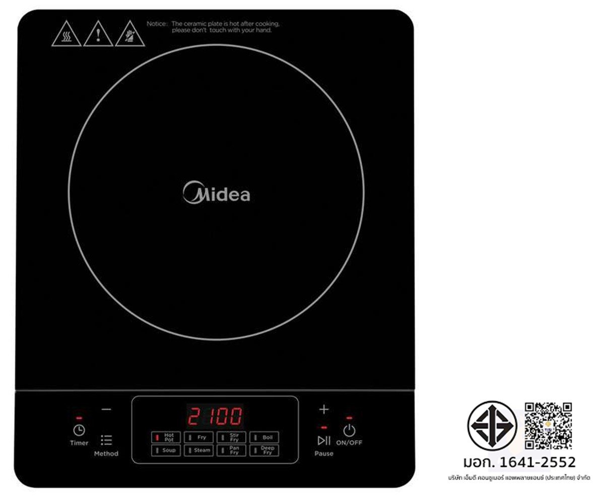  เตาแม่เหล็กไฟฟ้า Midea รุ่น CI-WT2103 ขนาด 2100 วัตต์ สีดำ_6